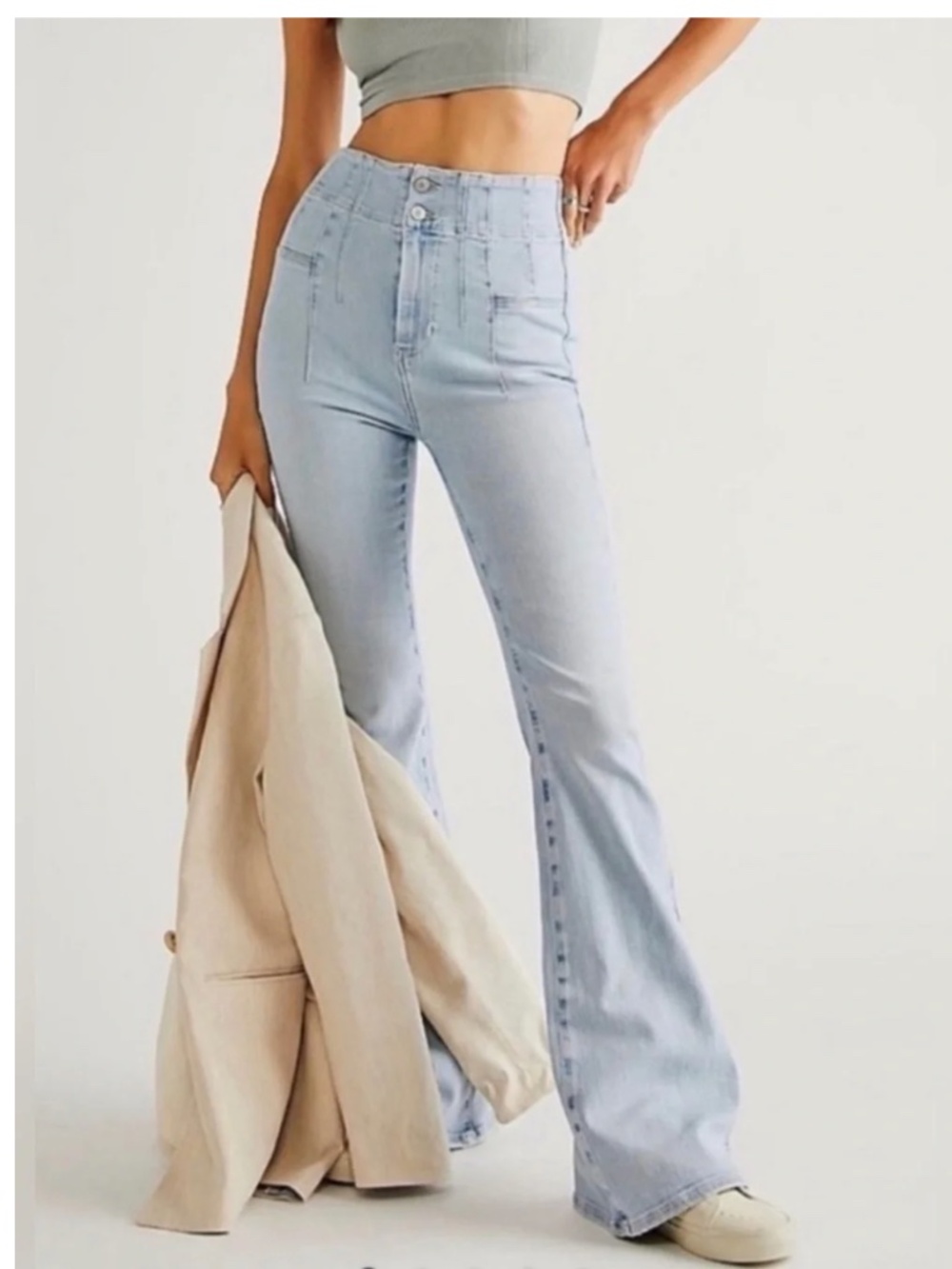 Free People x We the Free Jayde Flare light wash size 30